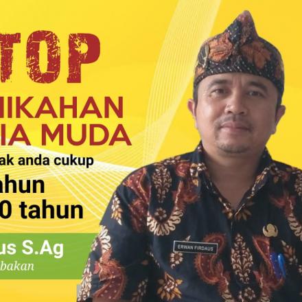 Stop Pernikahan Usia Muda