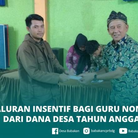 Pembagian Insentif Guru non Formal
